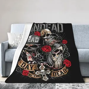 Undead Blanket Super Soft Flannel Blanket Warm and Comfortable Sofa Bed Decoration Suitable for All Seasons 60*50