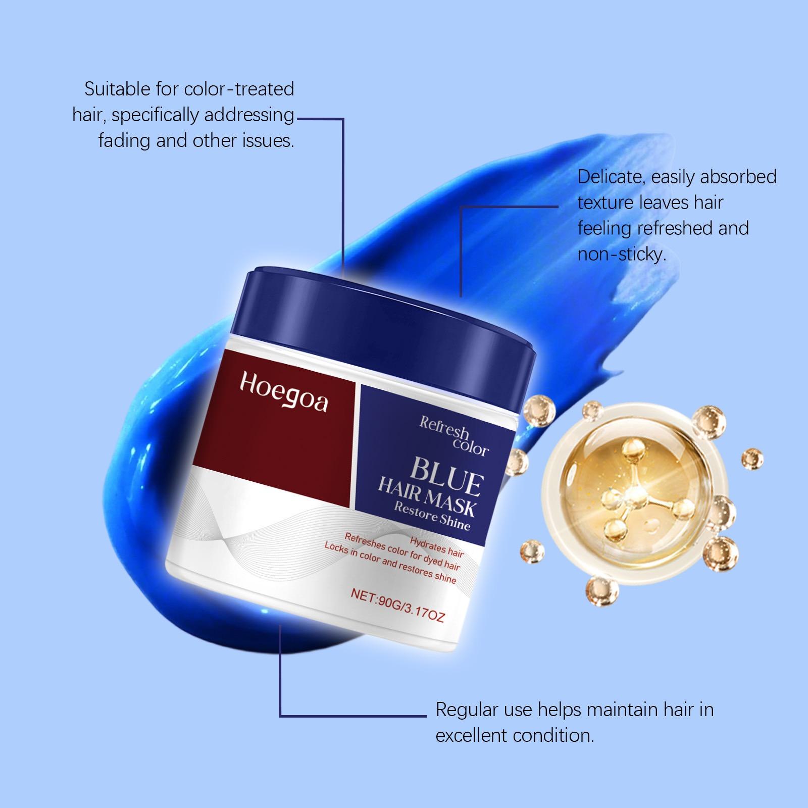 Hoegoa Hair Moisturizing Mask — Care for Frizz, Smooth & Silky Texture, Shine Hair Treatment Mask