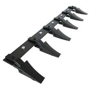 GARVEE 60" Bucket Tooth Bar - Heavy Duty Alloy Steel, 6 Replaceable Teeth, Universal Fit for Tractor Loader, Rust-Resistant Coating, Ideal Excavator Attachment for Enhanced Performance and Durability.