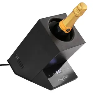 MegaChef Electric Bottle Chiller with Digital Display in Black