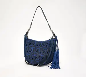Patricia Nash Perforated Suede Calanna Hobo