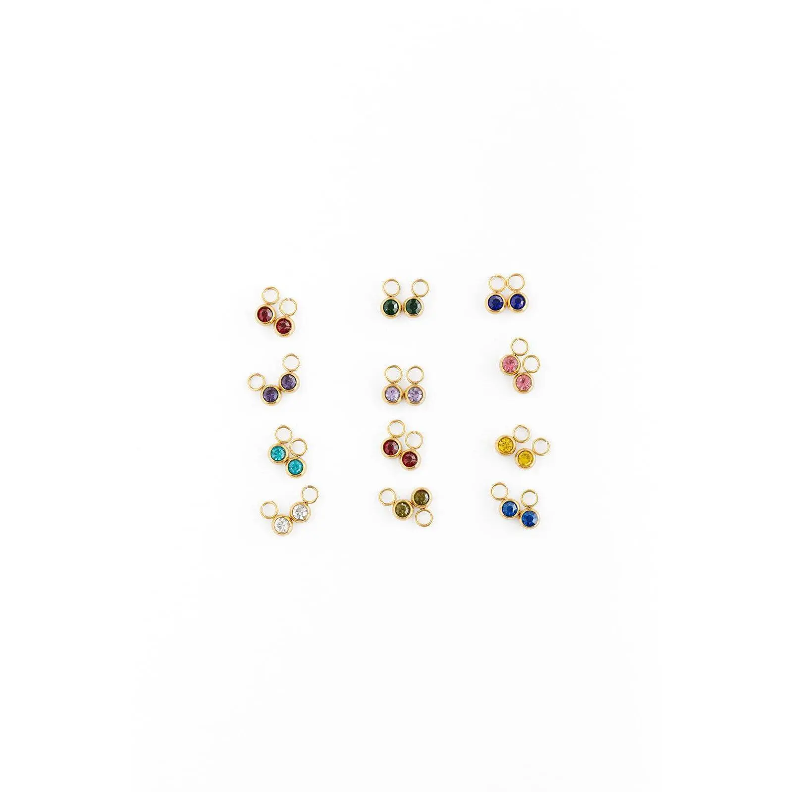 Birthstone Charm for Hoop Earrings (Add-On, Hypoallergenic, Kids)