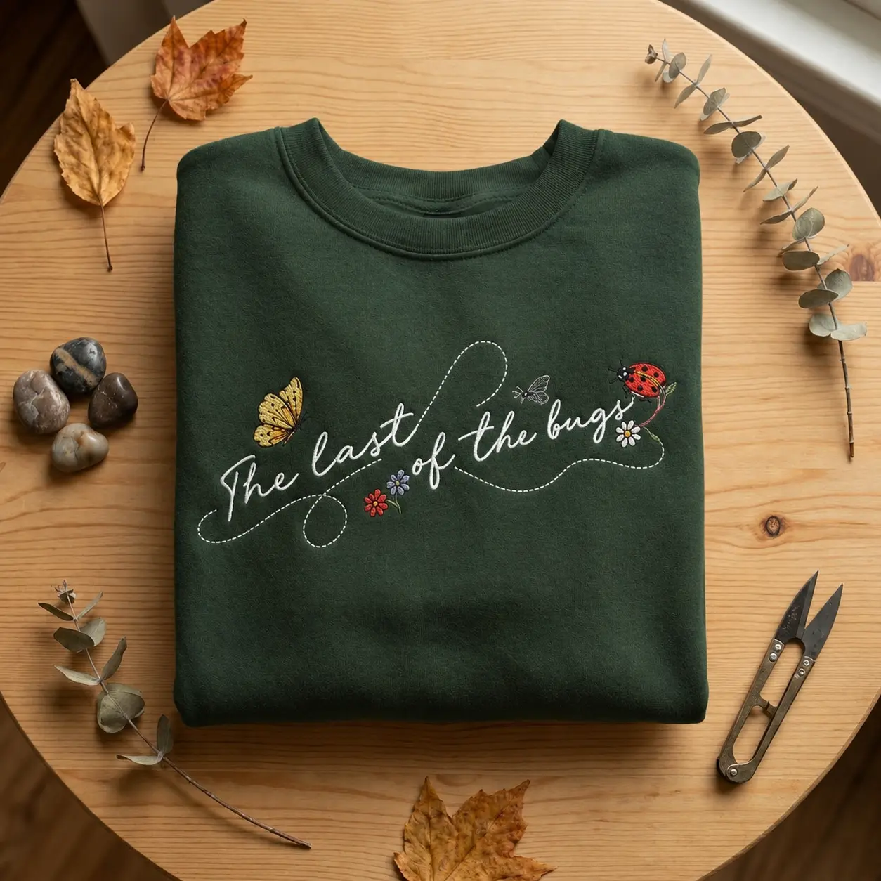 Embroidered Last of The Bugs Club Sweatshirt, The Great Divide Sweatshirt, Vintage Ladybug Crewneck, Porch Light Pullover, Music Fan Gift, Lyrics inspired crewneck, The Great Divide Tour Sweatshirt, Noah Kah.an Crewneck