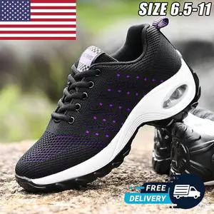 Womens Fashion Sports Shoes Running Trainers Ladies Slip on Walking Sneakers Gym