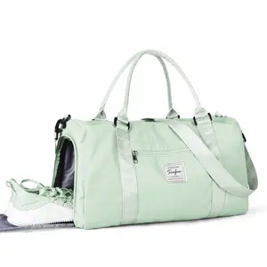 Sport Travel Duffle Bag Large Gym Tote Bag for Women, Weekender Carry on Bag for Airplane, Ladies Beach Overnight Bag Waterproof Luggage Bag with Wet Pocket