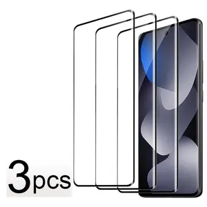 3pcs HD Transparent Tempered Glass Screen Protector for Redmi Note 15 4g Pro + 5g Plus 3D 9h Hardness, Anti-Fingerprint, Full Coverage