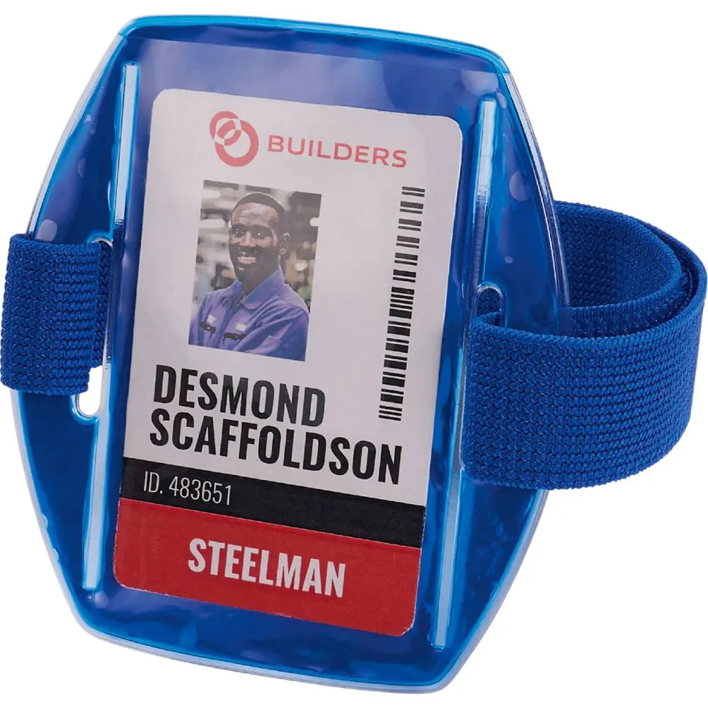 Ergodyne B3159275 Squids 3386 Arm Band ID & Decal Holder, Blue - One Size