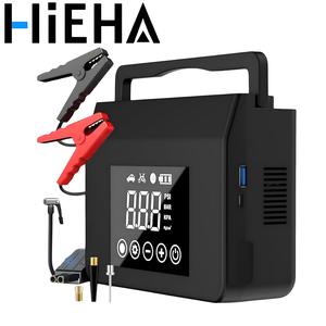 【Hieha】2026 All-Season Savior – 4000A Car Jump Starter with 150PSI Tire Inflator, 15000mAh Power Bank & LED Light, Reliable in -20°F, Compatible with Most Cars & Trucks, For All Driving Situations
