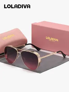 Loladiva 1 Piece Unisex Geometric Sunglasses HD Full Frame High Quality Sunglasses UV400 Understated quality