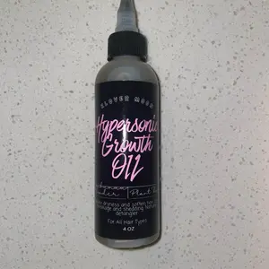 Ambunu Hypersonic Growth Oil - Lightweight Non-greasy Curl-friendly Oil for 4A-4C Curls Coils & Protective Styles (Nut Allergy)