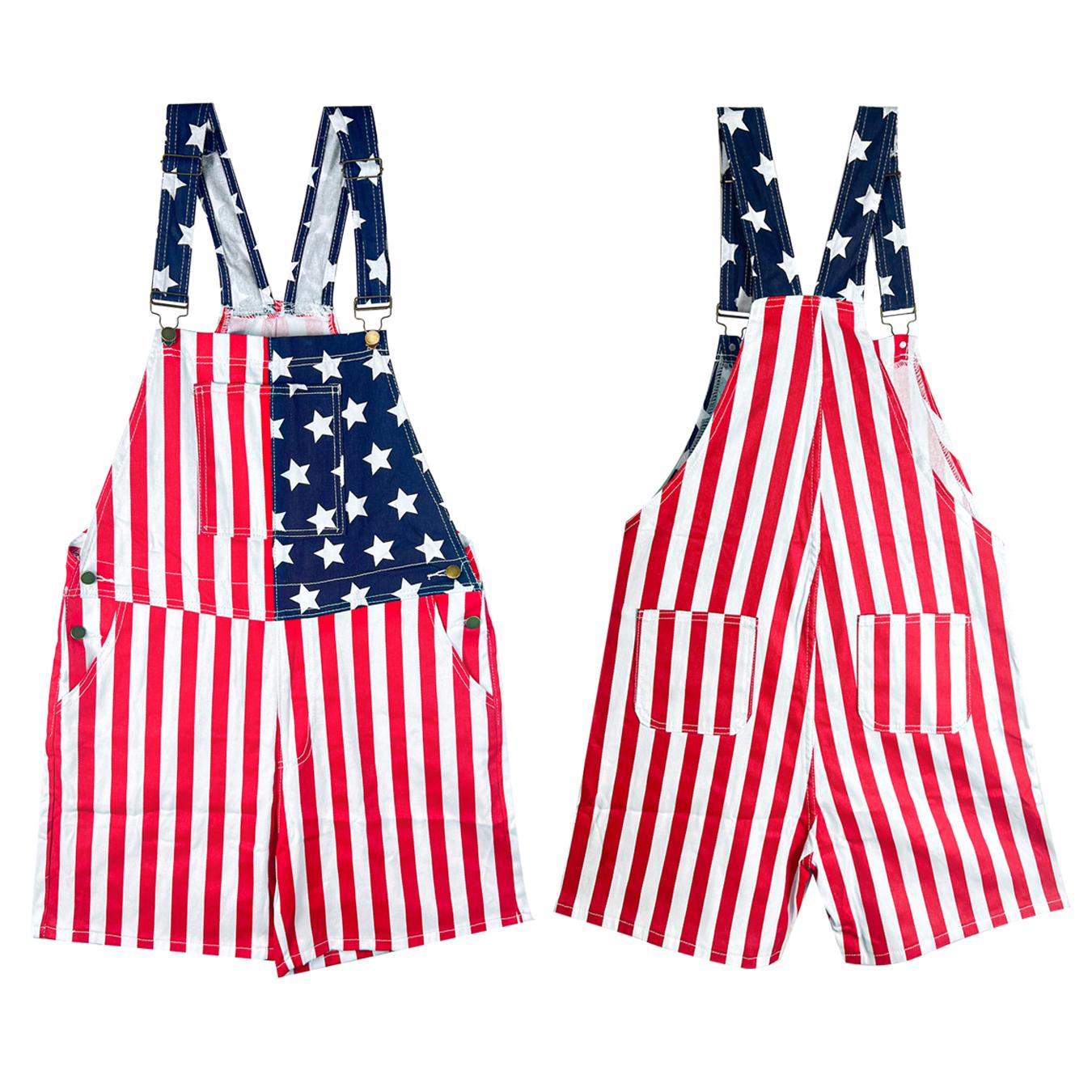 4th of July Men' s American Flag Denim Overall Shorts250th Anniversary of America Independence Day PatrioticStyleOutdoor Fashion Menswear Father's Festival DadGiftsGuys Love Top SpringStatements