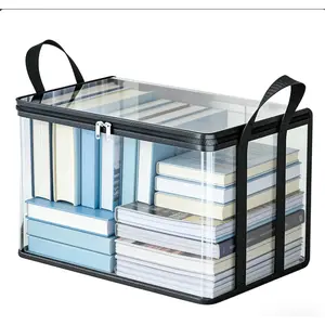 4 Pack Clear Large Storage Bins with Lids, Stackable Closet Organizers for Clothes, Foldable Transparent Storage Containers for Bedroom, Dorm, and Home Organization
