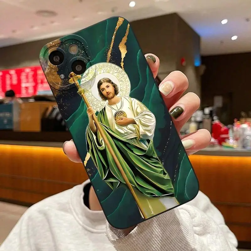 Religious Art TPU Phone Case, 1 Count Anti-drop Shockproof Phone Protective Cover, Phone Accessory Compatible with iPhone 11 12 13 14 15 16 Series, Du