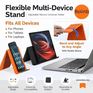 2026 Latest Foldable Creative Multi-Function Lazy Stand, Universal Desktop Stand for Phone, Tablet, Laptop, Adjustable Design