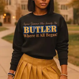 Butler University Sweatshirt. Sigma Gamma Rho Sweatshirt. SGRhos, Lady Sigmas, Sigma Women, Pretty Poodles.