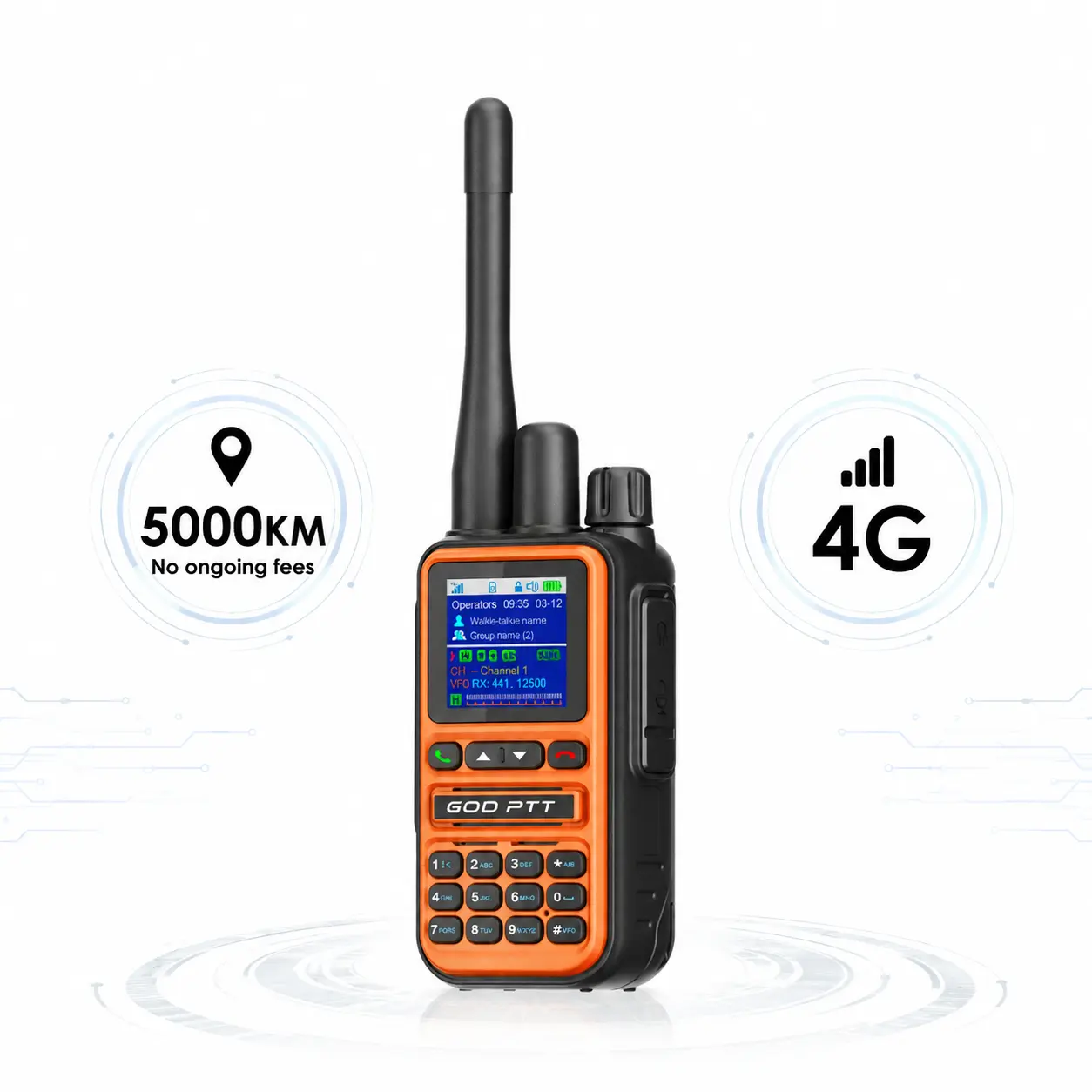 All-in-1 Team Communicator Walkie Talkie - LTE 4G, FRS, 3-Mi Range, Pre-Activated SIM, 3 Calling Modes, Noise Reduction Mic, Secure Calls, USA Shipping sohochic radio audio rechargeable Dual Band Portable Ham Radio Transceiver