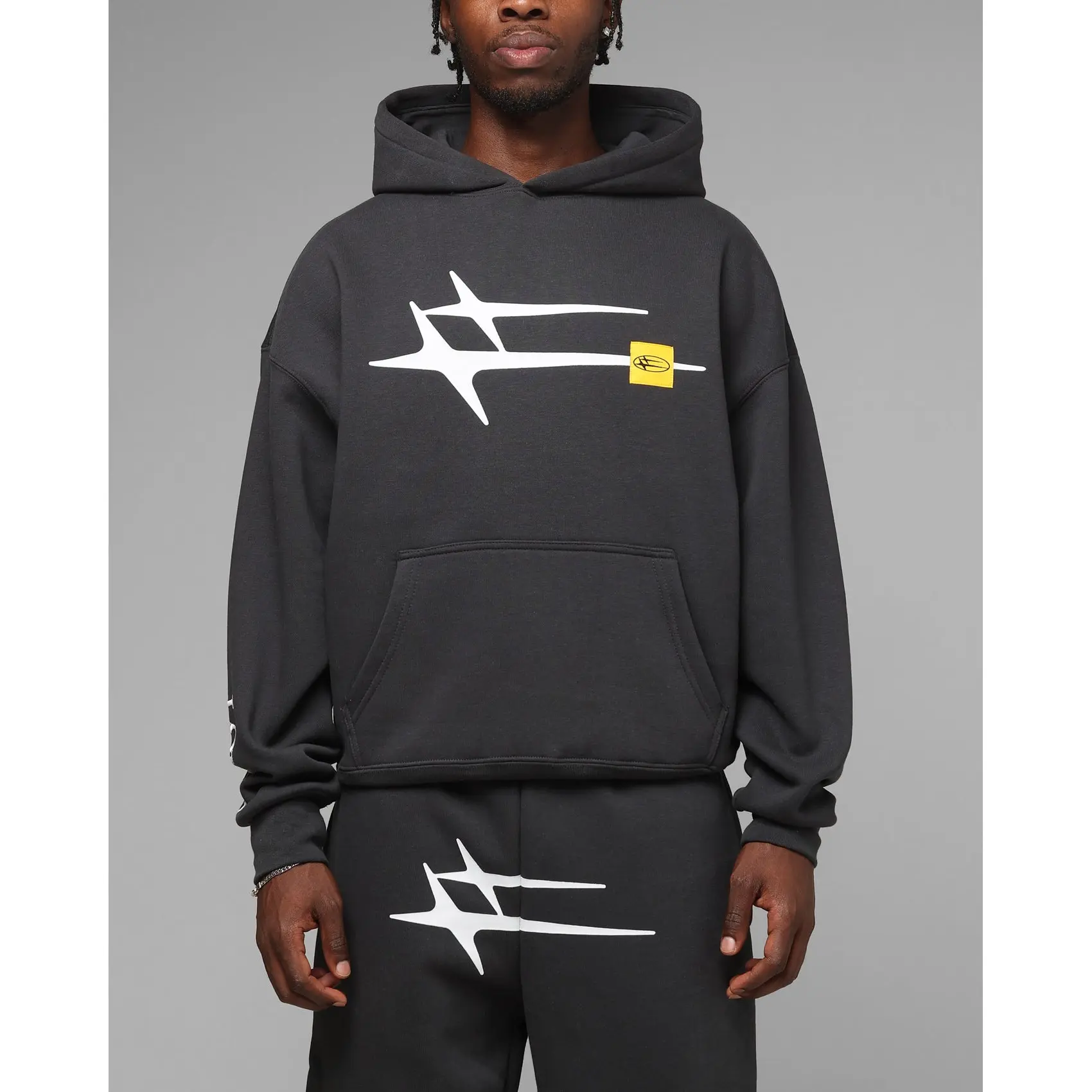 Loiter Hybrid Hoodie Charcoal