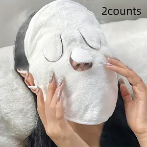 Reusable Hot Cold Steam Face Towel, Moisturizing Steamer for Home Beauty, Reusable Facial Mask for Skincare, Spa Quality