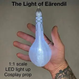 The Light of Earendil - Galadriel Costume Prop - LOTR - 1:1 Scale LED Light Up Cosplay Accessory