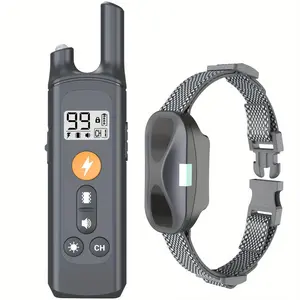 Dog Training Collar Remote Control, Waterproof Large Dog Barking Stopper, 3 Modes, 1640 Feet Range, LED Light, Rechargeable