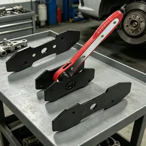 Complete Red Brake Caliper Kit with Storage Case Universal Fit for Most Cars & Trucks Mechanics Essential