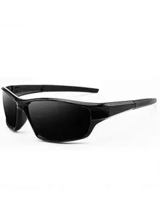 Unisex Sporty Wrap Around Sunglasses, Trendy Casual Tinted Lens Sunglasses for Everyday Use, Fashion Accessories for Outdoor Activities