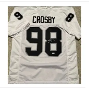 Maxx Crosby Las Vegas Raiders Autographed Custom Football Jersey, Sports Collectible with COA