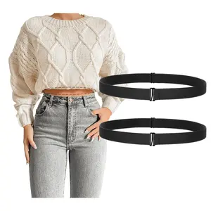 JASGOOD Sweaters Shirts Crop Top Tuck Waist Band Tucking Adjustable Tummy Band Elastic Stretch Belts for Women Men Change Style of Tops