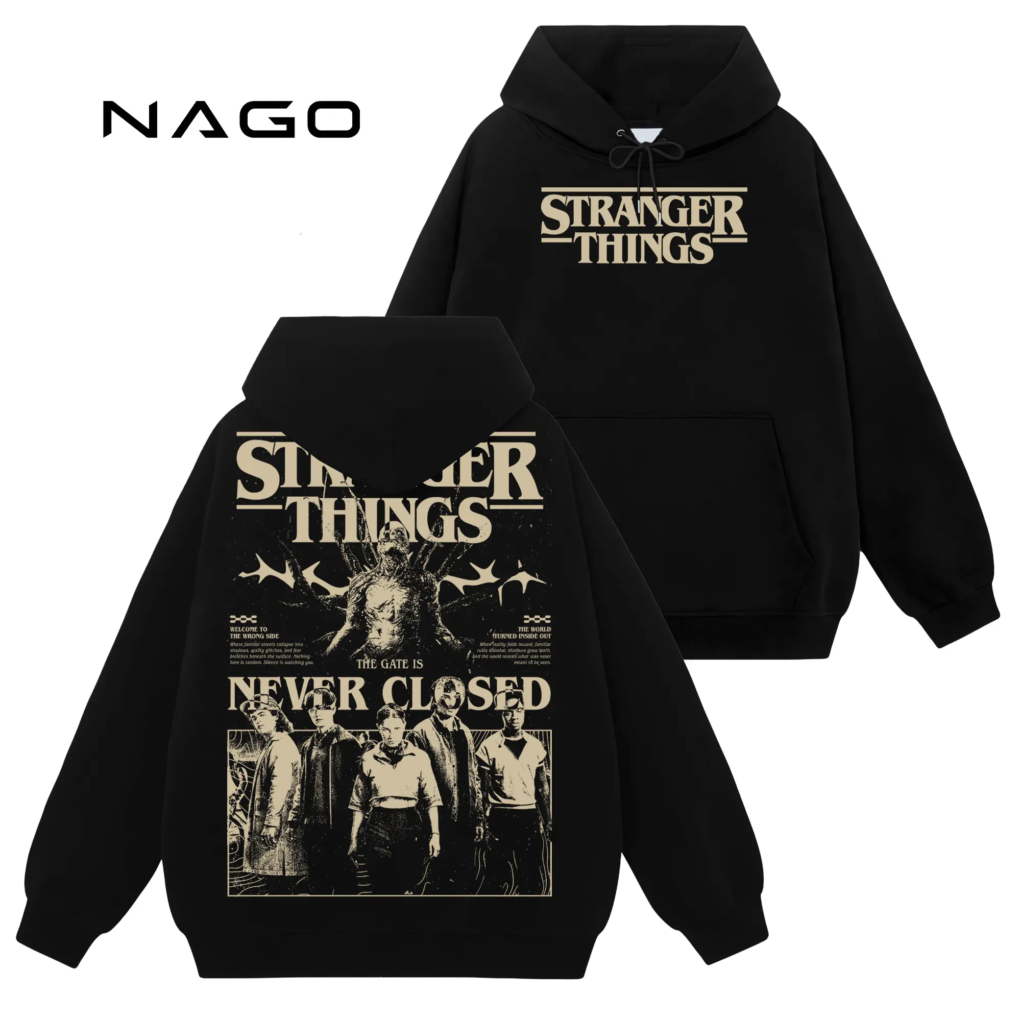 [Nago Shop] Limited  Stranger Things 5 #540 Unisex Cotton TShirt Sweatshirt Hoodie Top, Retro 90s Y2K Graphic Seamless Basic Casual Everyday Streetwear Tops, Gift For You