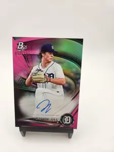Jackson Jobe 2022 Bowman Platinum Auto Purple /199 Detroit Tigers