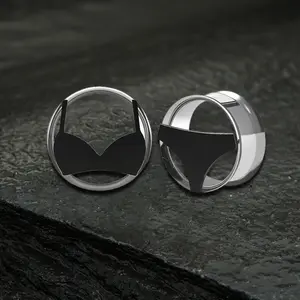 GTHIC Exaggerated Underwear Design Ear Gauge Fashion Accessories for Daily Wear Stainless Steel