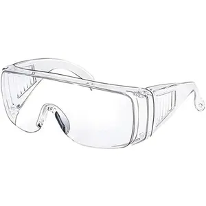 Clear Safety Glasses, Splash Proof Goggles with Anti Fog, Lab Protective Goggles, Lightweight Protective Eyewear Over Glasses Impact Scratch Resistant