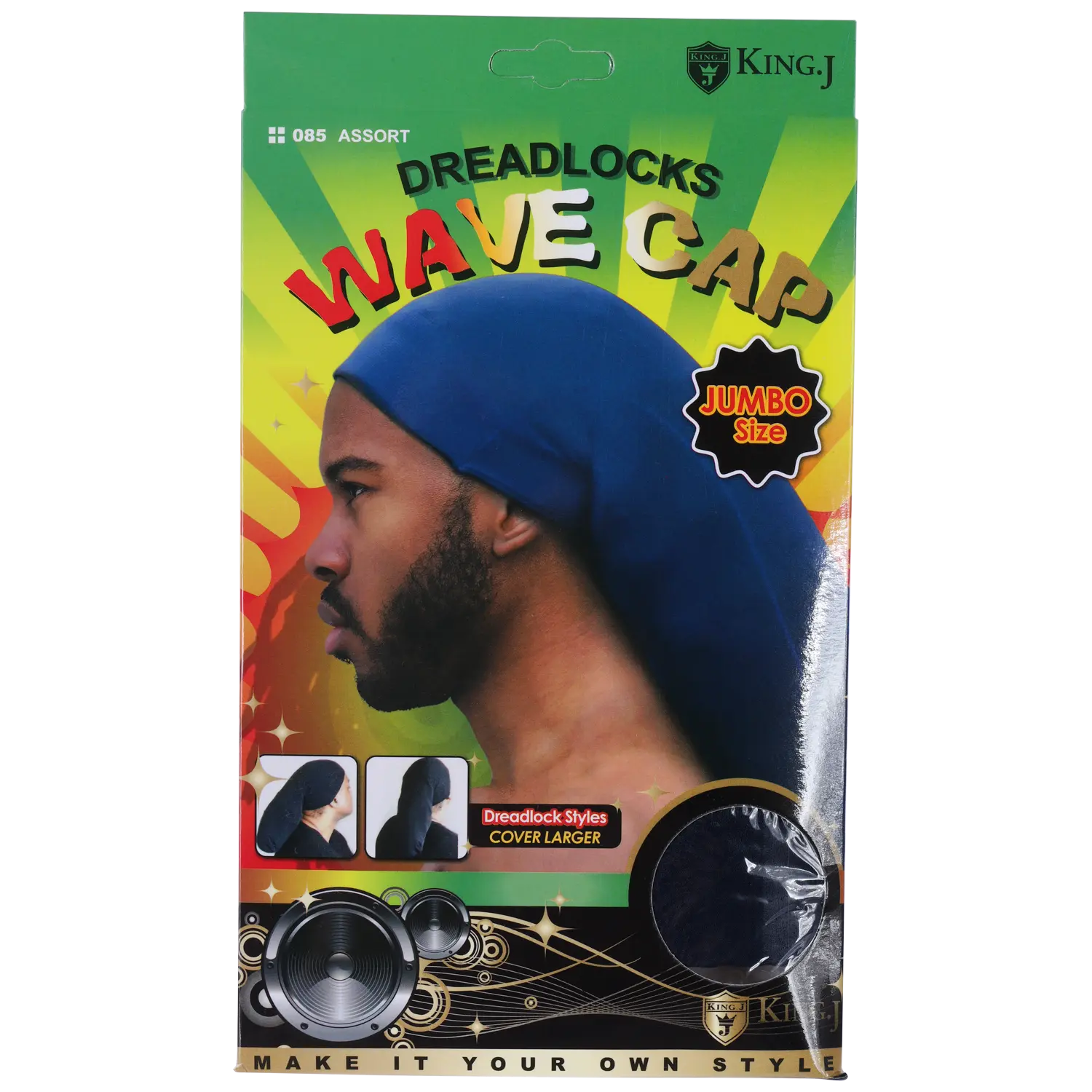 LOCSANITY Super Long Spandex Bonnet - Multi-Color Turban and Breathable Head Wrap Scarf that Covers Bigger Locks, Turban Wraps