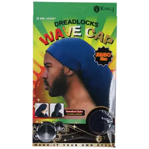 King.J Super Long Unisex Spandex Cap for Dreadlocks Various Colors Hair Bonnets High Quality Hat