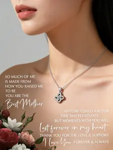 Lucky Four-Leaf Clover Necklace – Elegant Symbolic Pendant, Timeless Minimalist Design, Perfect Meaningful Gift for Mother’s Day, Birthdays & Special Occasions in Gift Box