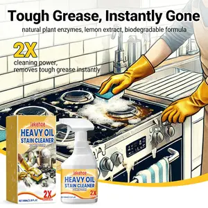 3pcs kitchen degreasing cleaning spray - heavy grease cleaner for range hoods, countertops and kitchenware for cleaning and sanitizing