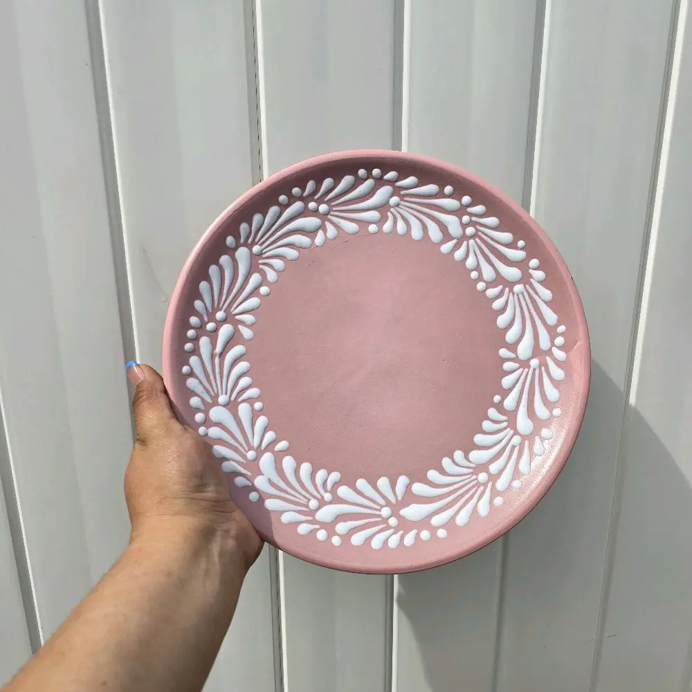 Pink Talavera Plates