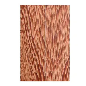 Bookmatched South American Wenge Knife Handle Scales – Knife Handle Materials – Natural Wood Knife Scales for DIY Crafts – Size 3/8 x 1 9/16 x 4 3/4 inches – 1 Pair