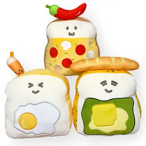 7" Tasty Toastys Midi Plush Cushion Collectible in 2 Designs