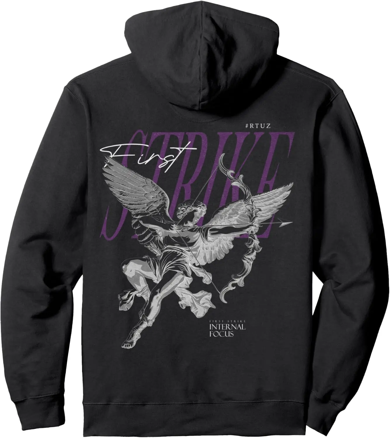 Back Print Y2K Aesthetic Streetwear Fashion Women Men Angel Pullover Hoodie