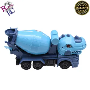 Royal RC Toys, Small Dinosaur Mixer truck Combo, Functional mixer, Remote control, Very Attractive toy, Rechargeable battery, Best Gift