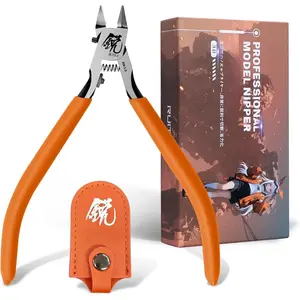 Model Nippers, Gundam Model Tools for Advancers to Repair and Fix Plastic Models, Ultra-thin Single  Gunpla Nipper, Non-slip Grip 4.7 Inch Sprue  for Plastic Model Building