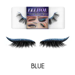 EELHOE Eyeliner And  Stickers, Self-Adhesive   3d  Eyeshadow Eyeliner   extension  Makeup Mascara manga lashes Eyelash Eyelashes