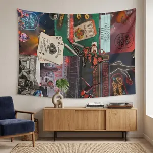 Treaty Oak Revival Tapestry, Bedroom Wall Art Decor, Boho Style Knit Fabric, Ideal for Room Decoration & Home Accent