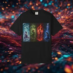 Fire, Wind, Water, Earth Fairy Goddess Tshirt