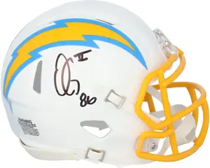 Oronde Gadsden II Los Angeles Chargers Autographed Riddell Speed Mini Helmet - Fanatics Authentic Certified