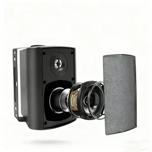 Herdio Living Room 4 Inch Home Theater Speaker - Zone Sound Optimization (TV Wall/Sofa Side) | , Bluetooth 5.0, Clear Dialogue (Black/White) Audio  Wireless