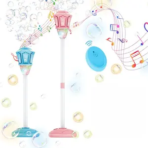 Electric Bubble Machine High-Speed Bubbles, Outdoor Party Toy, Large Capacity for Kids & Weddings, Includes 4 Bottles 50ML Bubble Solution