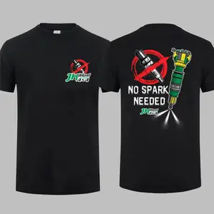 JH's Diesel No Spark Needed T-Shirt for Men - Top Menswear Gift For Racing Fan High-Quality Cotton Comfortable Fit S-4XL - Fabric, Love