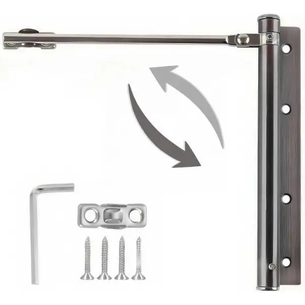 Stainless Steel Door Closer, Adjustable Door Closer with Screw Accessories, Automatic Door Closer, Door Hardware for Home Use, Heavy Duty